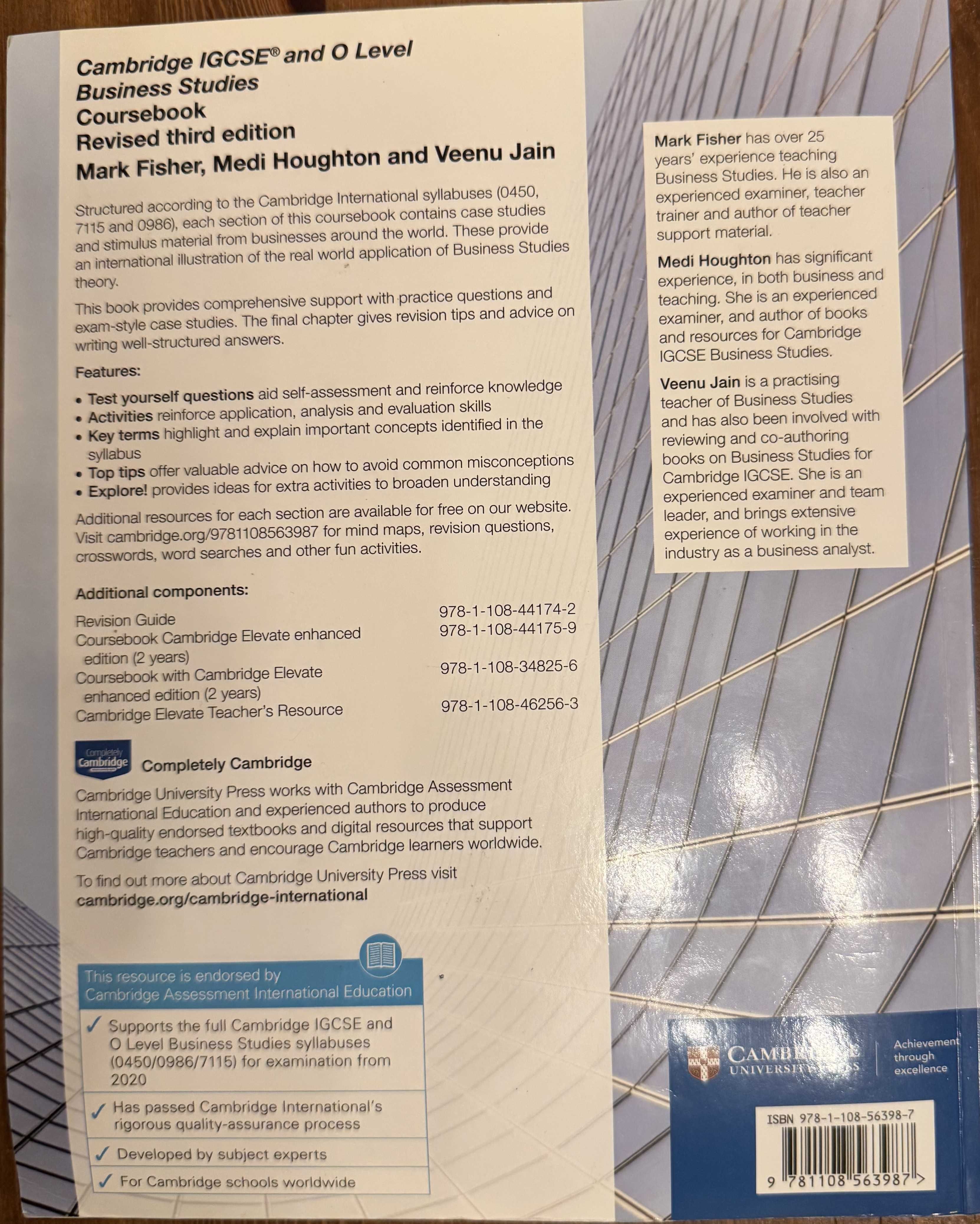 Cambridge IGCSE (R) and O level Business Studies Revised Coursebook