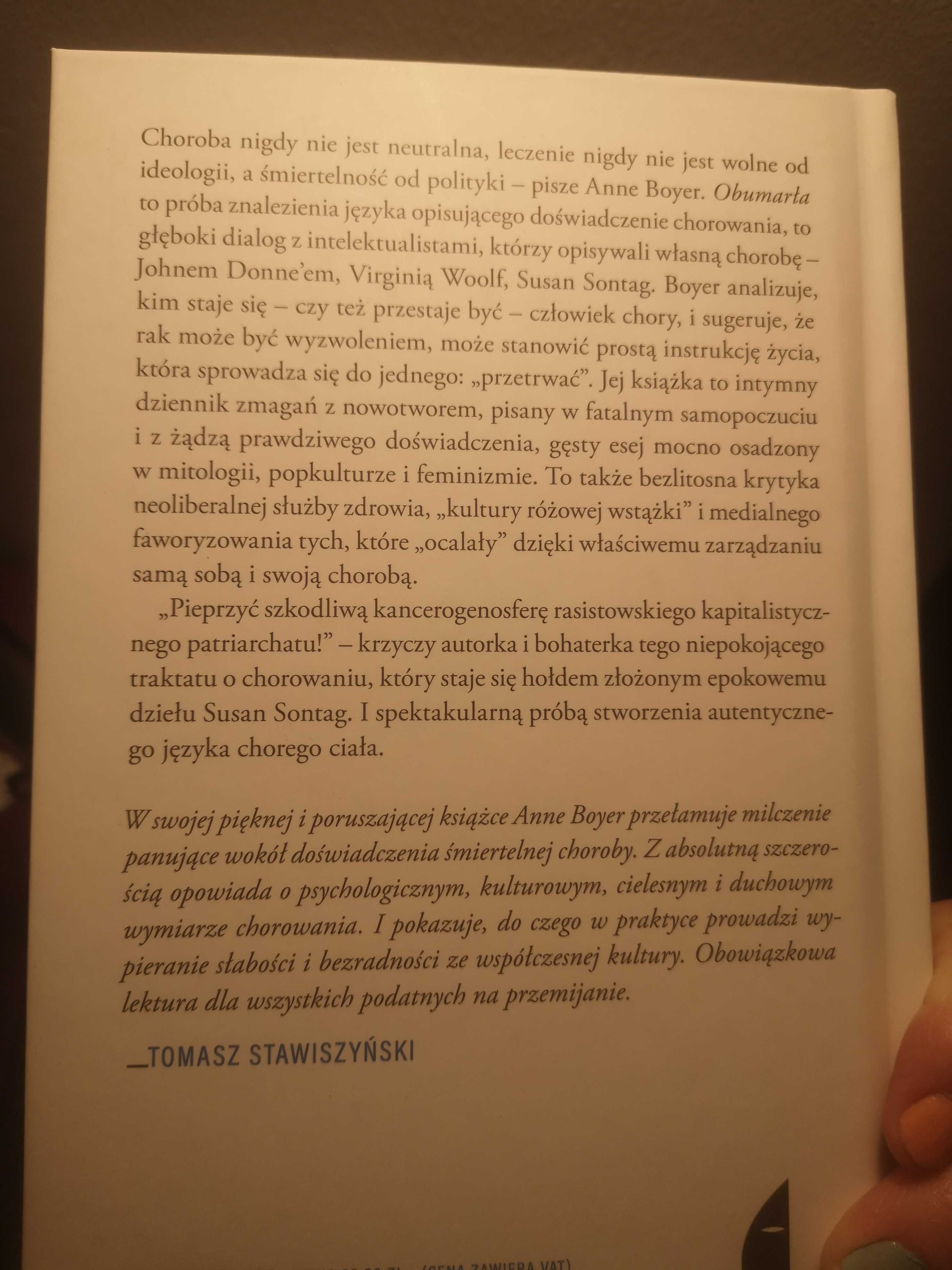 Sprzedam książkę "Obumarła" Anne Boyer