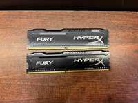 Pamięć Ram HyperX Fury, DDR4, 16 GB, 2666MHz, CL16 (HX426C16FB3K2/16)