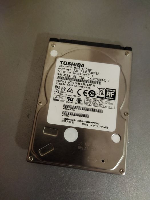 HHD Toshiba 1tb 2.5