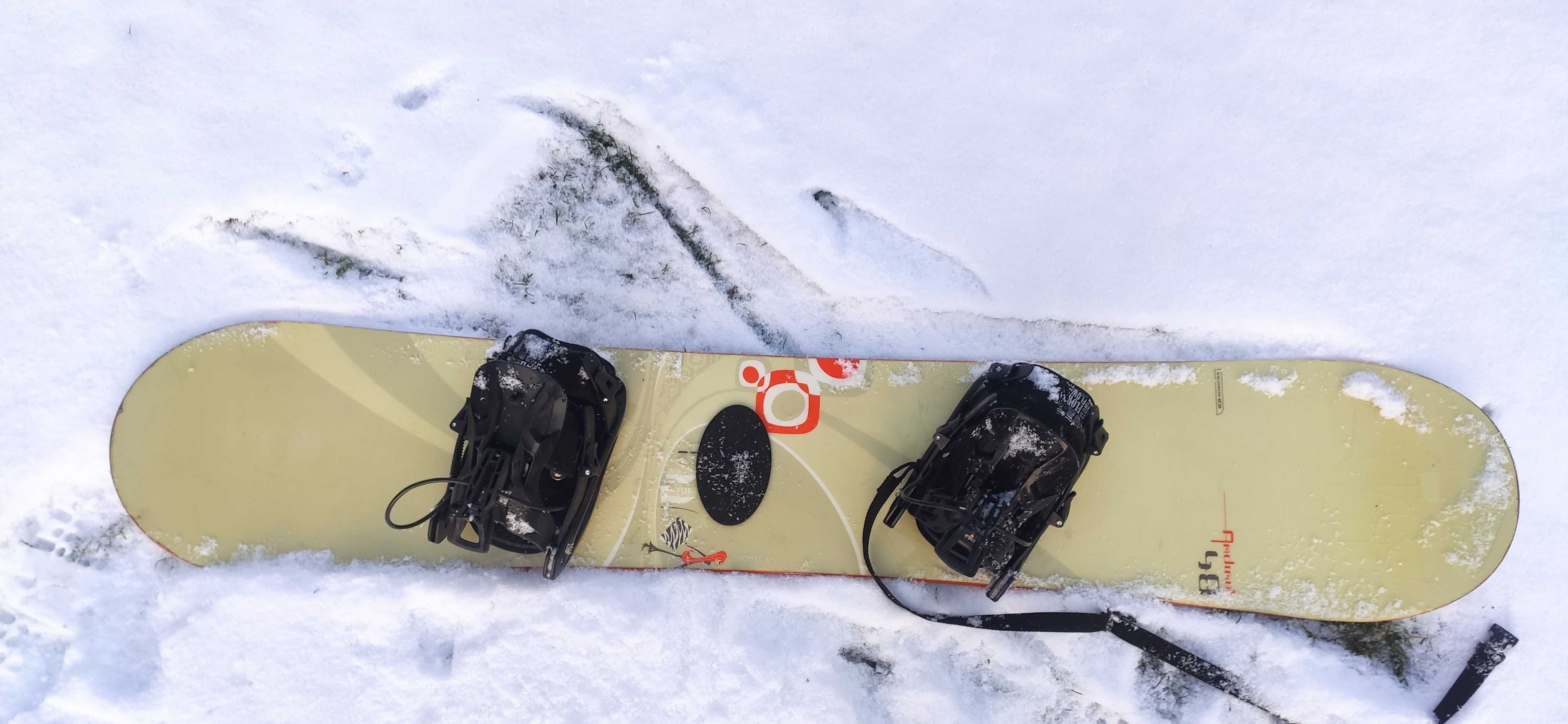 Deska Snowboardowa Salomon 149 cm z wiązaniami.