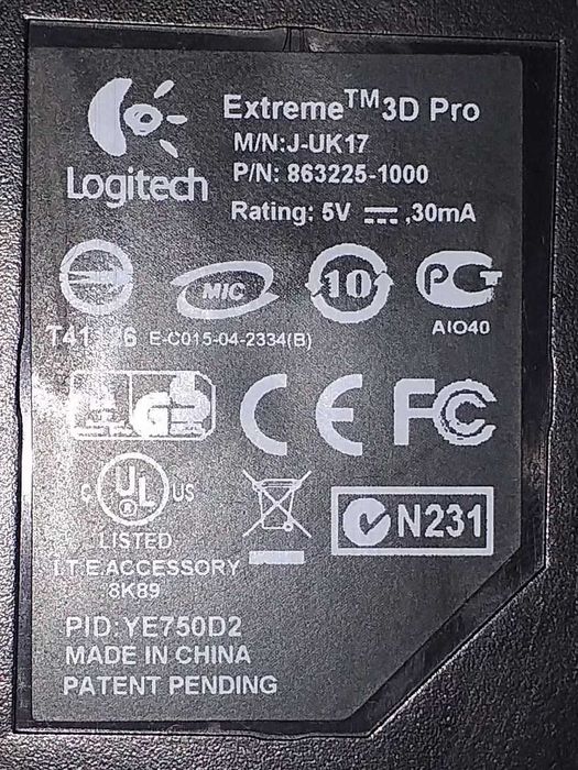 Джойстик Logitech Extreme 3D Pro