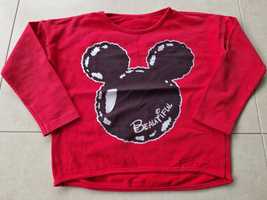 Bluza czerwona z Myszką Mickey 128