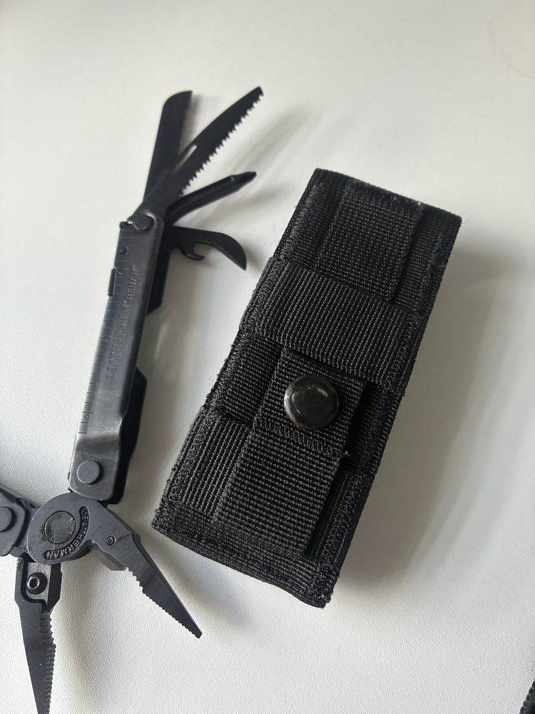 Multitool scyzoryk szczypce Leatherman Rebar Black czarny + kabura