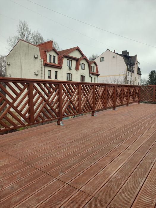 Деревянные ограждения, заборчики, декоративные ограждения, перила