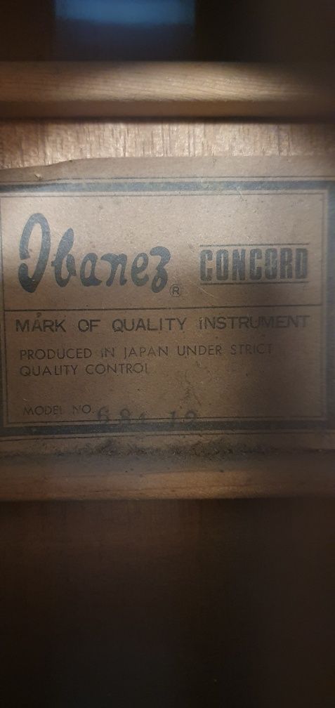 Гітара акустична 12-струнна Ibanez Concord 684 (Japan)