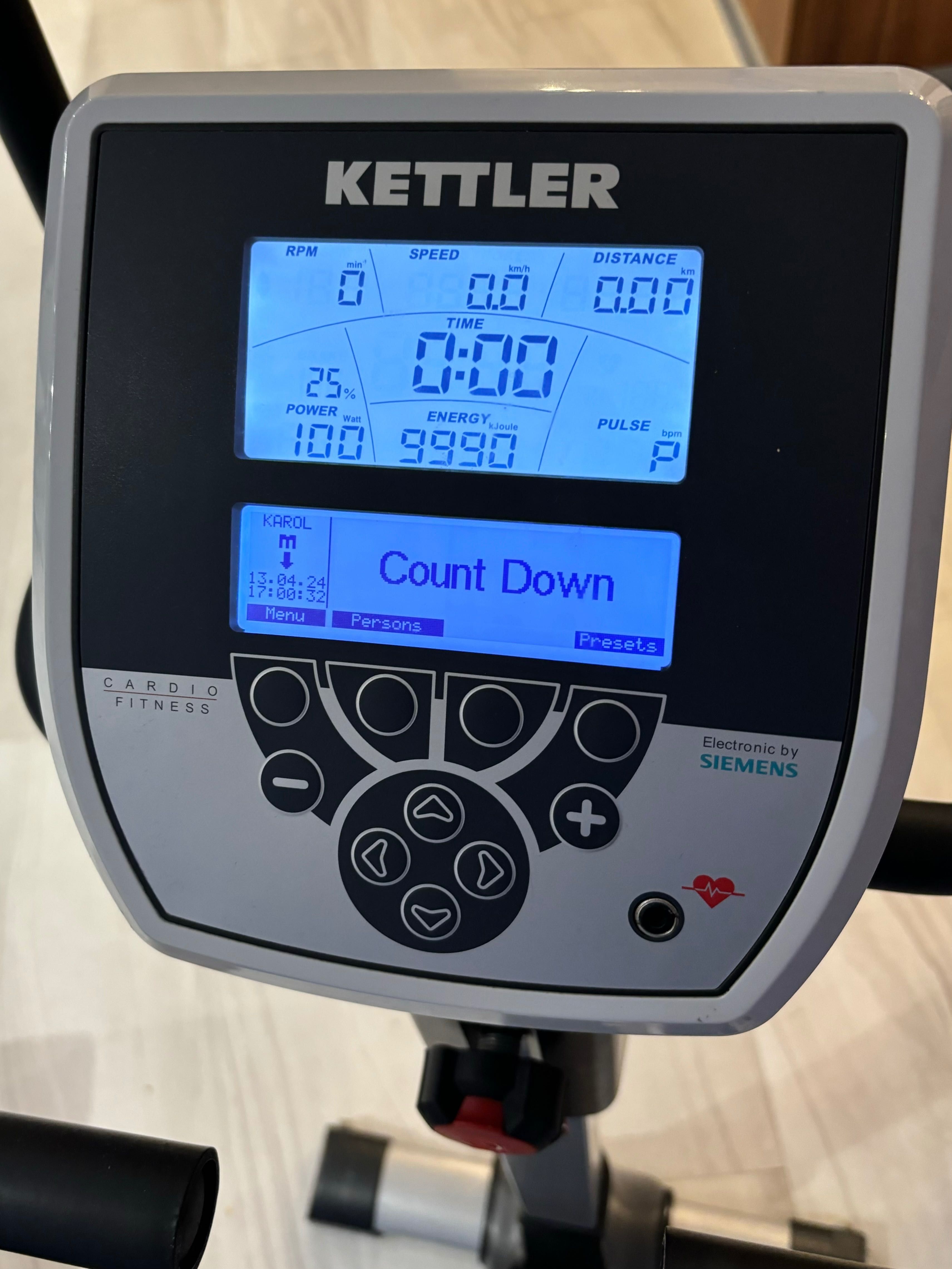 Rower treningowy stacjonarny Kettler Ergometer x7