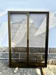Porta correr vidro duplo 140x200cm aluminio