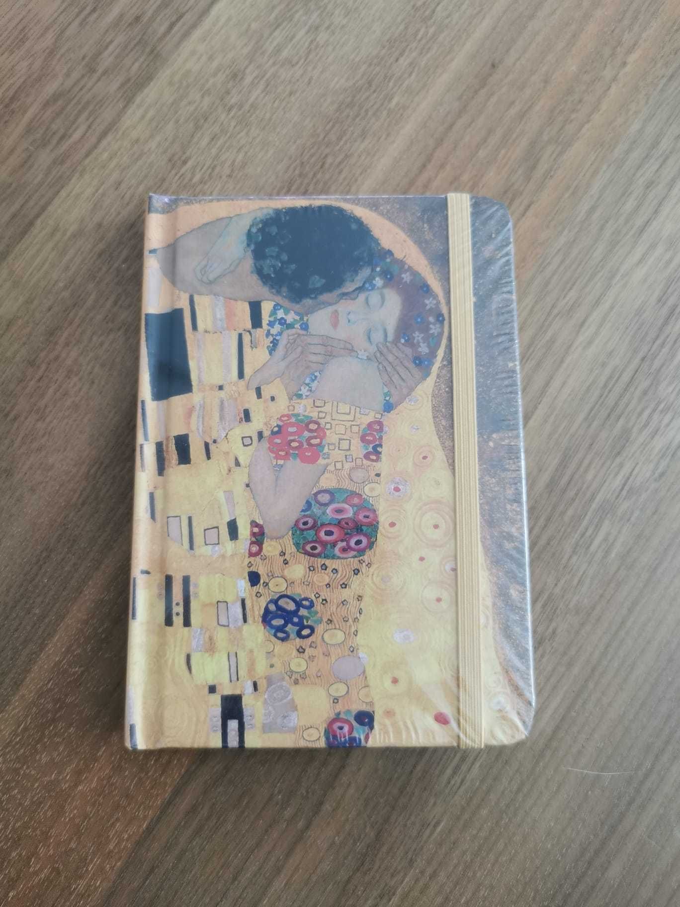 Bloco de notas com réplica Kustav Klimt, O Beijo