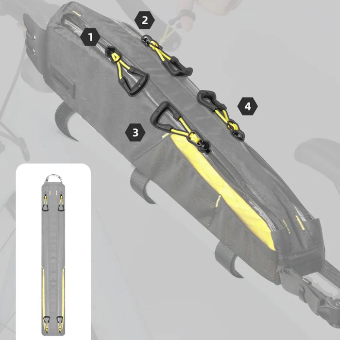 Torba Rowerowa Na Ramę Rhinowalk Bhd0015Wh 2,1L