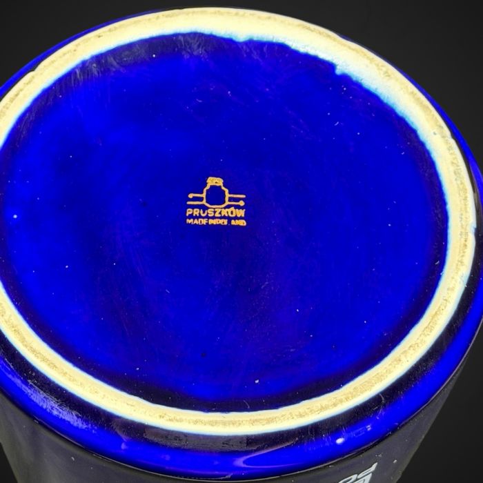Duży Kobaltowy wazon porcelit Pruszków Unitra Poland B5/110921