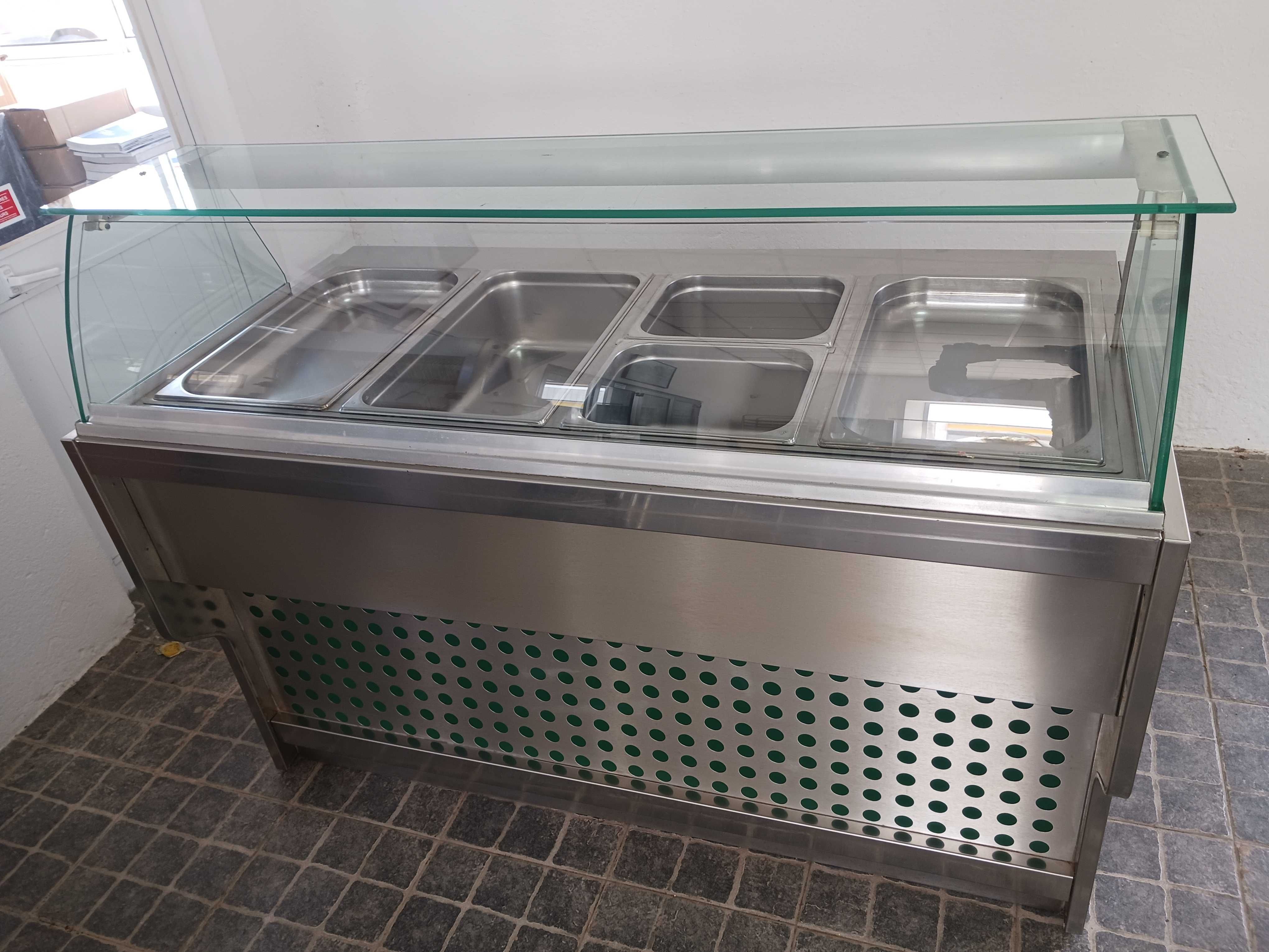 ACM1509 - Self Service em Inox com Banho Maria e Refrigeração - Usado