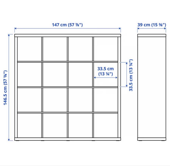 Estante Ikea 18 cubos
