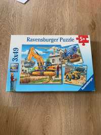 Ravensburger Puzzle 5+ na budowie 3x49