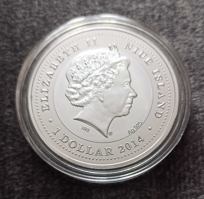 1 $ Moneta Kapsel Elizabeth II Dolar Dollar Dollars Królowa