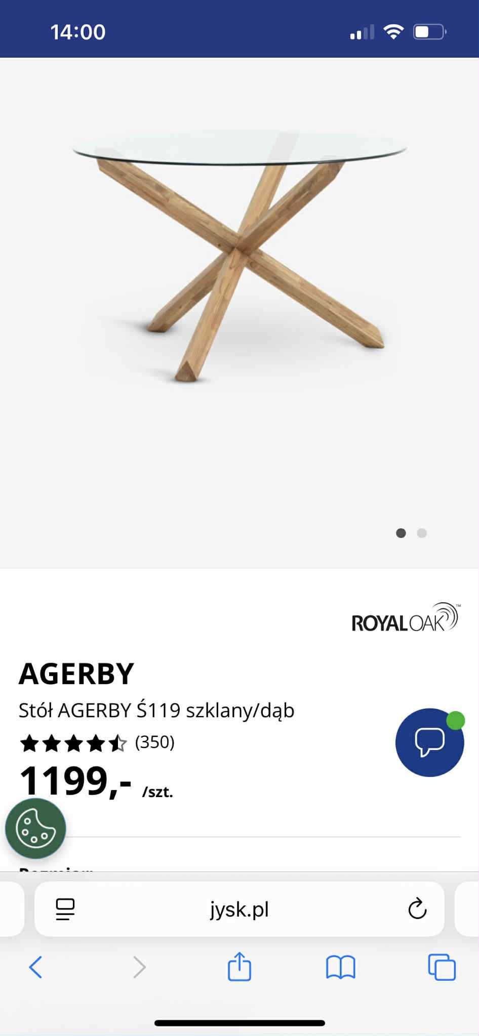 Zestaw - stół + 4 krzesła z naturalnego dębu