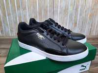 Puma Match LO WNS black женские кожаные кеды кроссовки