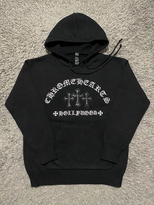 Худі светр чоловічий CHROME HEARTS оригінал чорний made in USA