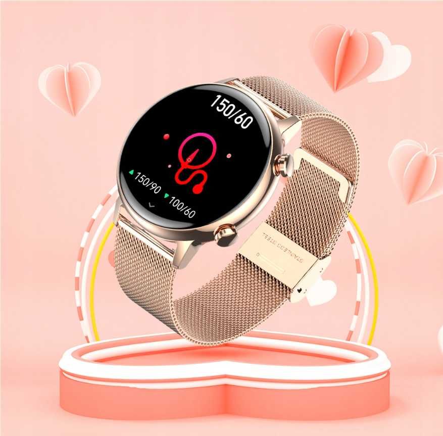 Zegarek Damski SmartWatch Złoty (Okazja)