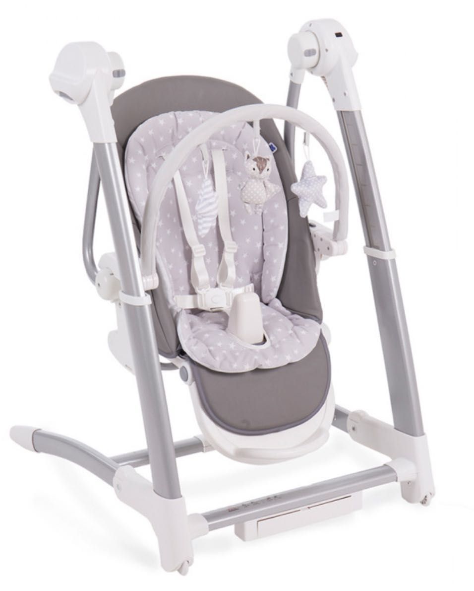 Стільчик для годування Kikka boo Swing 3 in 1 Prima Grey