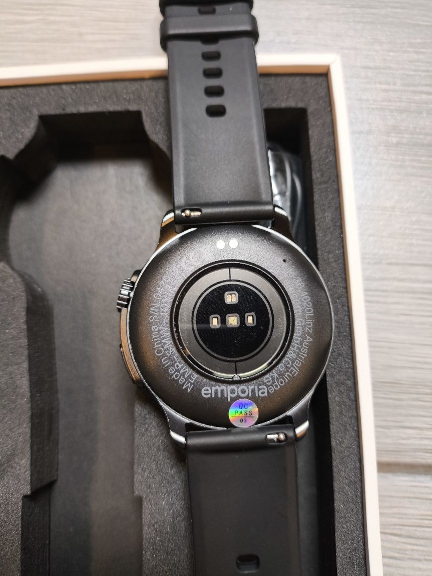 Smartwatch dla mężczyzn i kobiet zegarek fitness, czarny