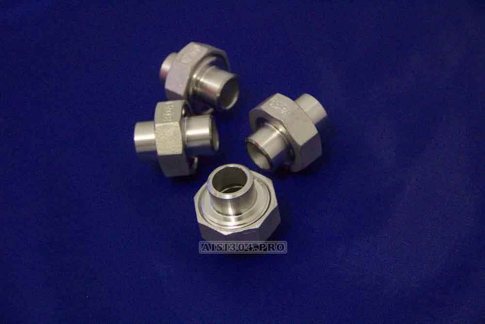 Муфта американка приварна нержавіюча Ду 15 (1/2") AISI 304 | TRiNOX