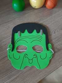 Maska Frankenstein zielona dziecko pianka sprzedaż zamiana gumka