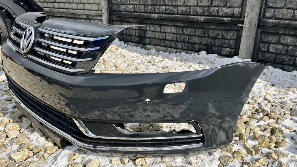 Zderzak przedni 4xPDC SPRYSKIWACZE LI7F VW Passat B7 3aa 11- oryginal