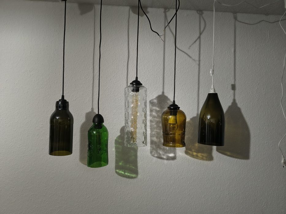 Lampa loft niespotykan z butelki unikatowa