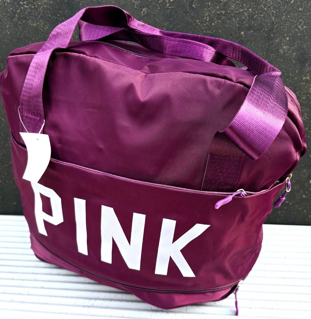 Torba bagażowa lotnicza fitness Pink nowa