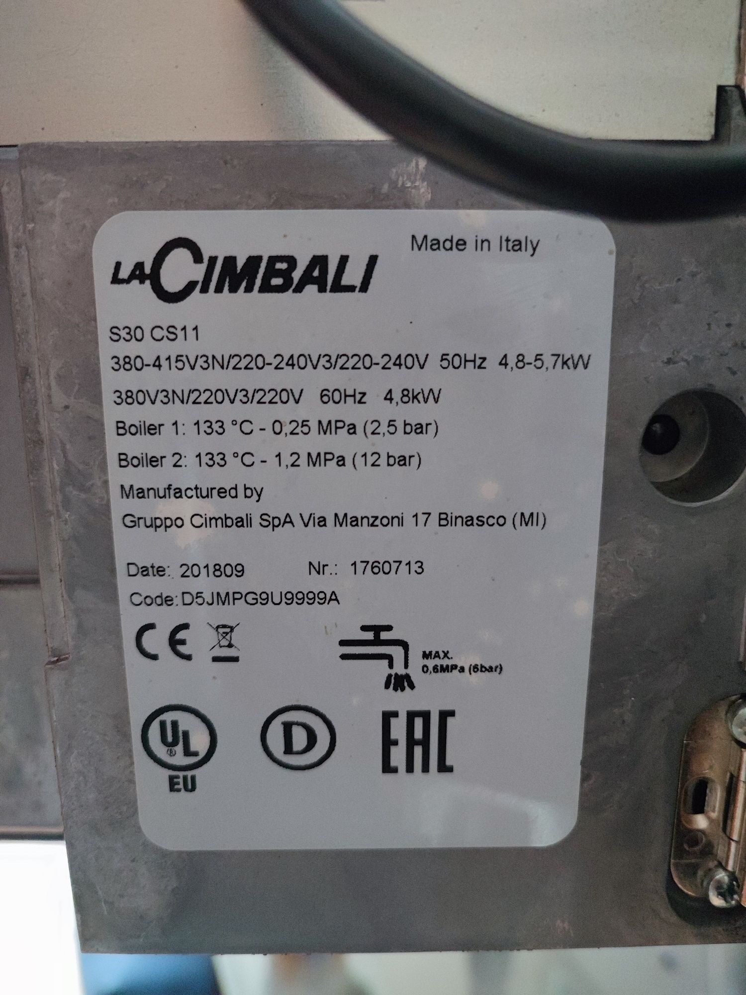 La Cimbali S30 CS11
