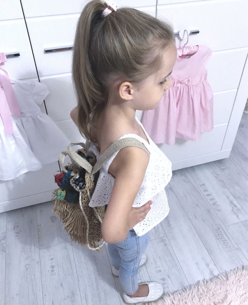 Plecaczek wiklinowy pleciony Zara plecak boho