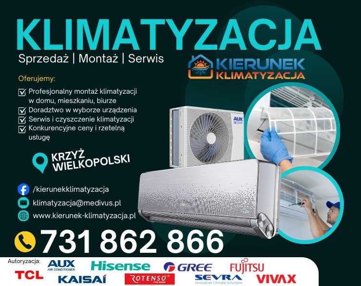 Klimatyzacja - Sprzedaż, Montaż, Serwis