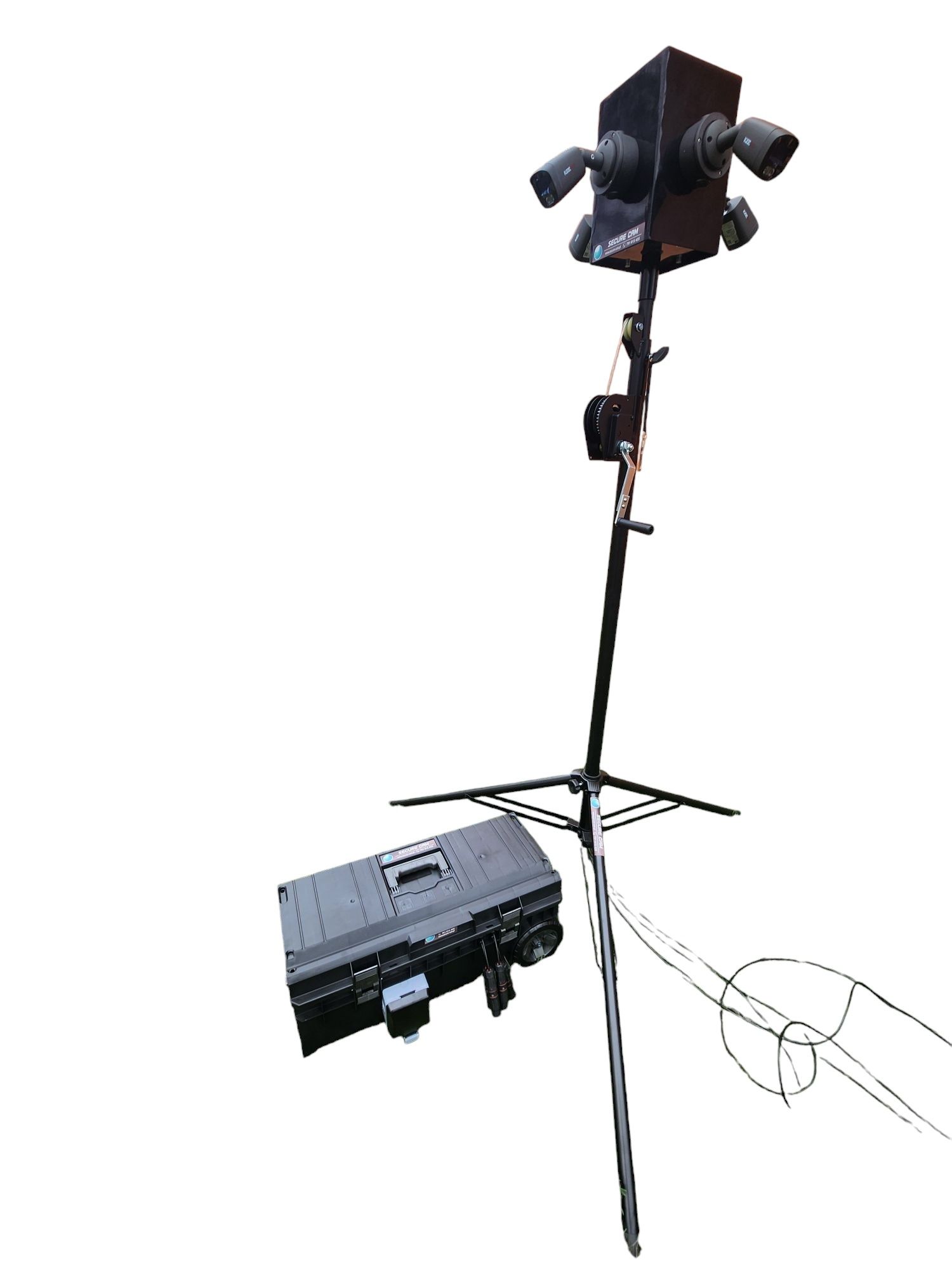 Mobilna wieża monitoringu secure-cam.pl