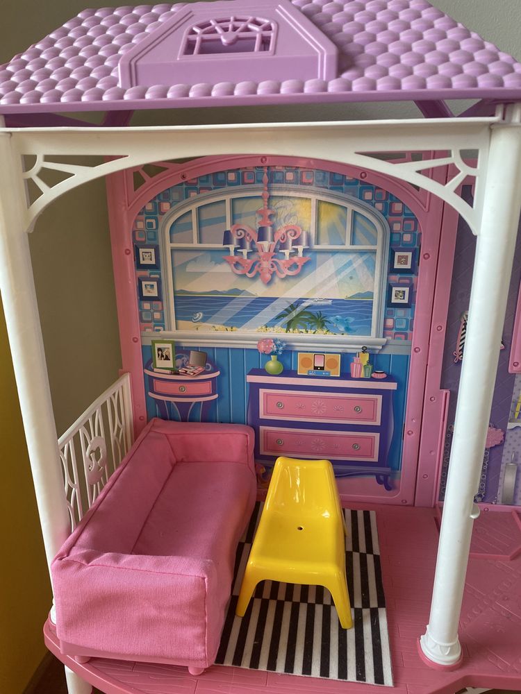 Domek Barbie dla lalek samochód komplet
