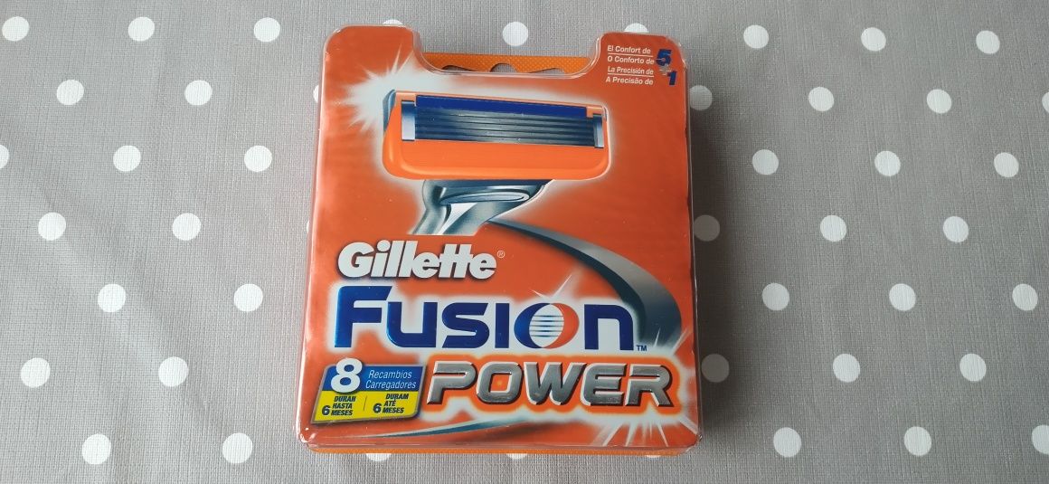 [Novo] Lâminas Gillette Fusion Power - Pack 8