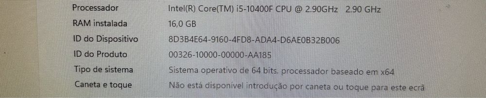Computador gamer com monitor