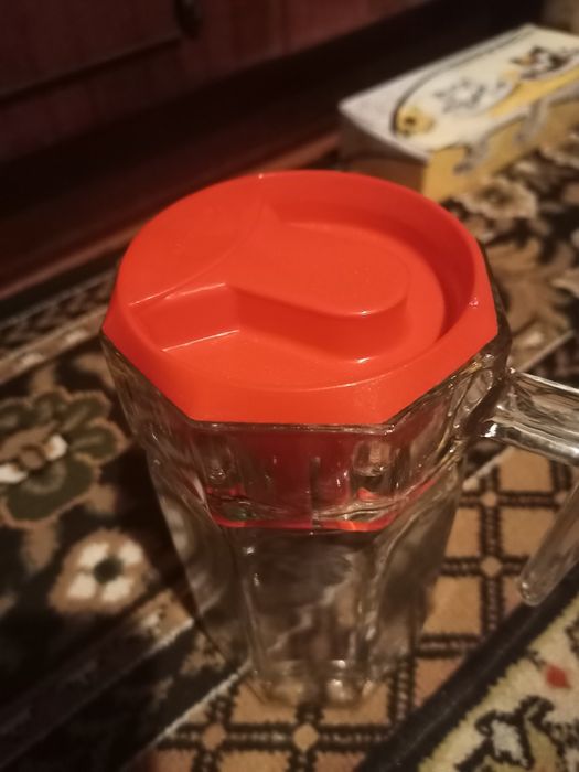 Глечик/графін скляний 1250 мл із кришкою "Kosem"