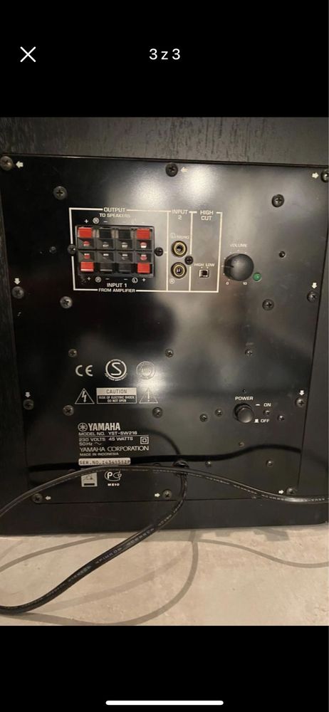 Subwoofer i kolumny yamaha