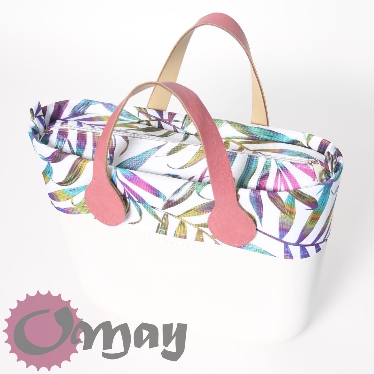 Tęczowe Liście organizer OBAG MINI +OPASKA 2 kieszenie wkład OMAY