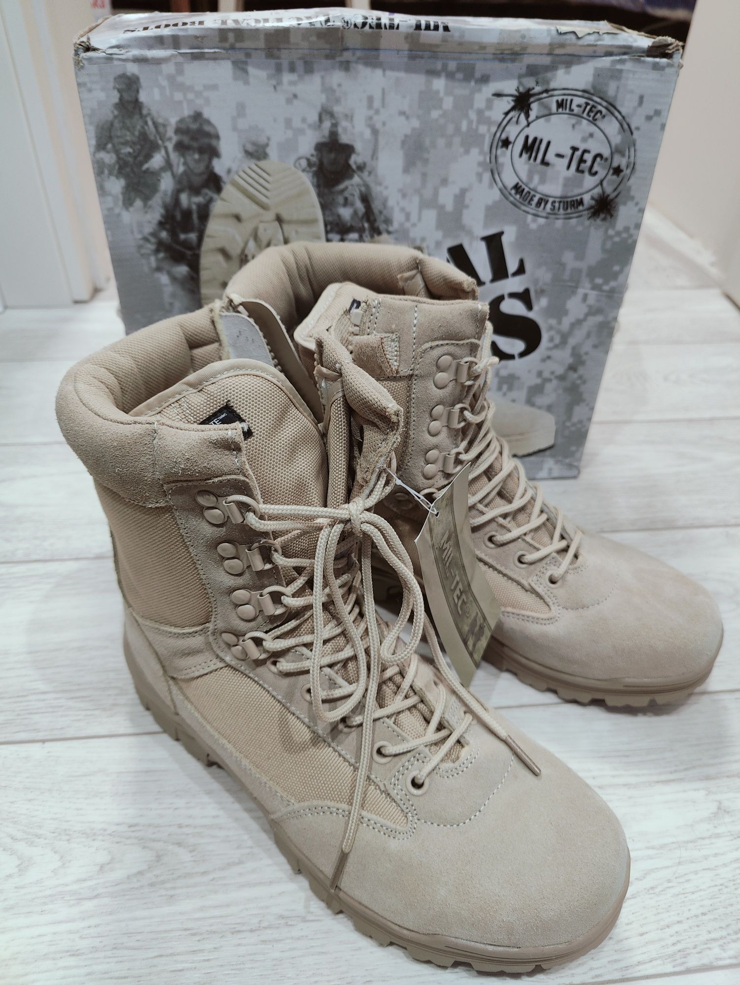 Берці, черевики тактичні Mil-Tec TACTICAL BOOTS WITH YKK ZIPPER, р.44