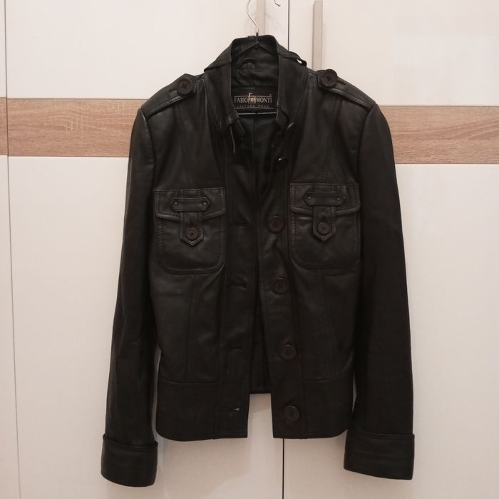 Пиджак женский кожаный