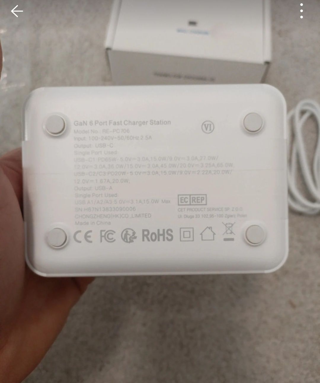 Wal Charger 100w  com várias portas