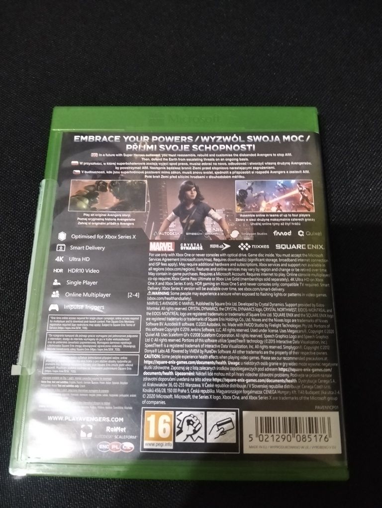 Gra na Xbox one Marvel Avengers