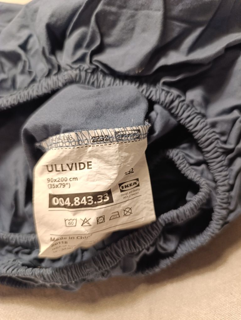 Prześcieradło Ikea Ullvide granat 90 x 200 cm