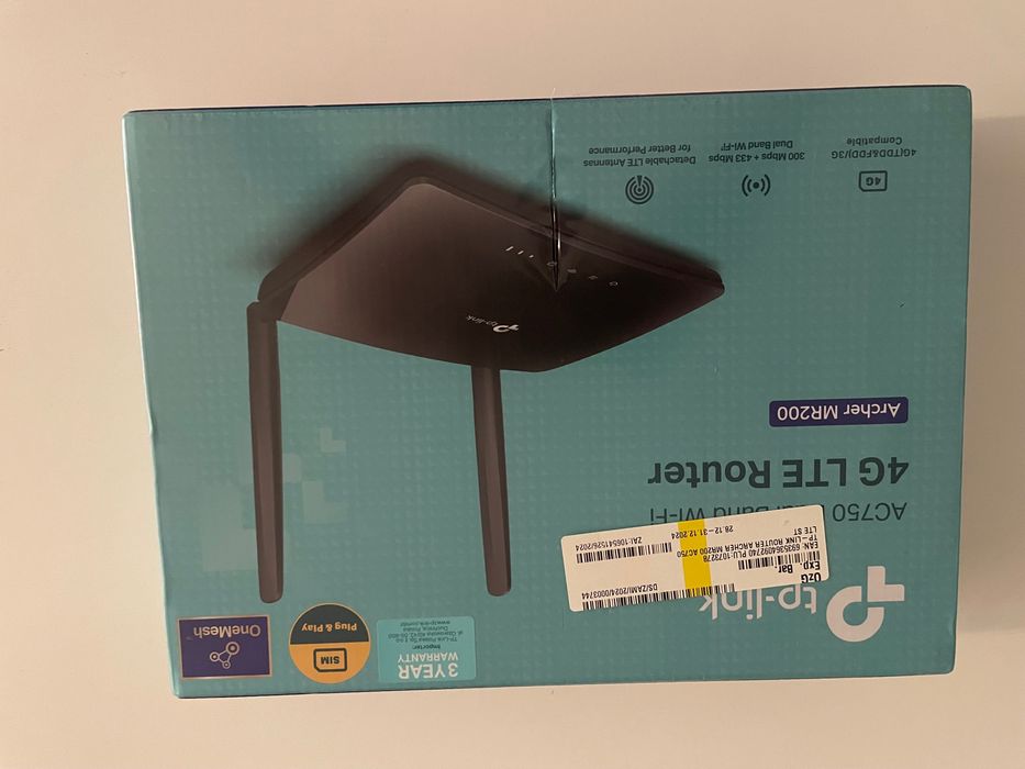 Ruter LTE 4 G tp-link Karta Sim