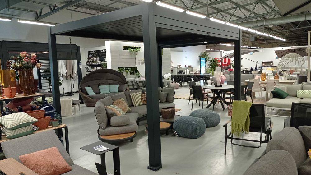Manualne zadaszenie tarasu PERARA 3x4m z 2 roletami