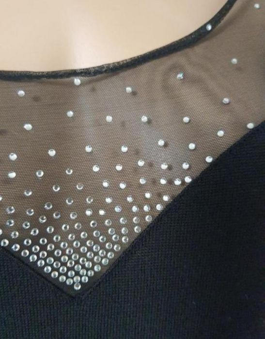 Блузка свитер италия кофта сеточка стразы