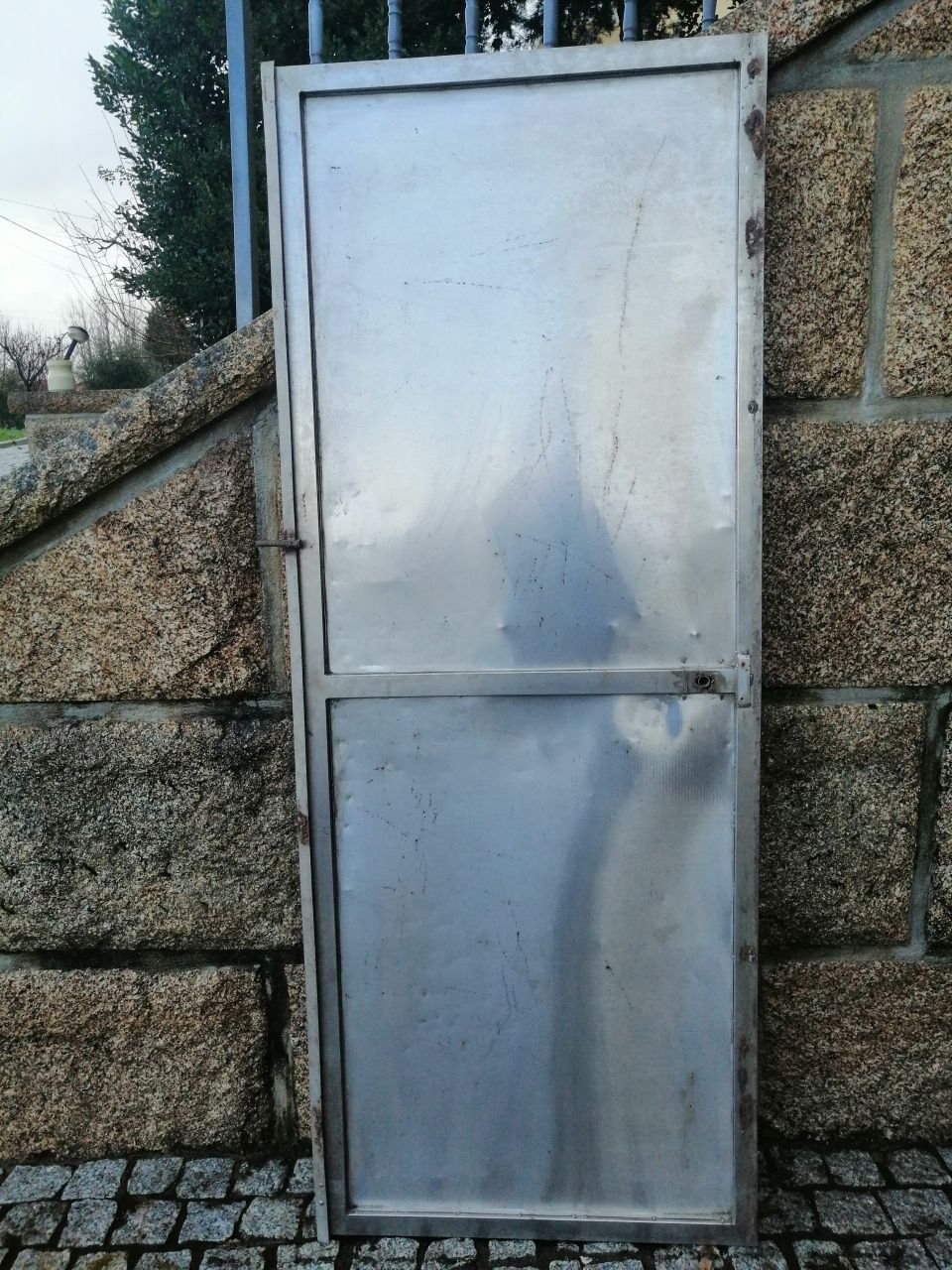Portão em inox 76 cm x 200cm