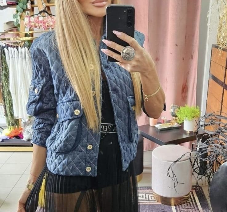 Kurtka Dishe  d’she pikowana granatowa rozmiar S M i L